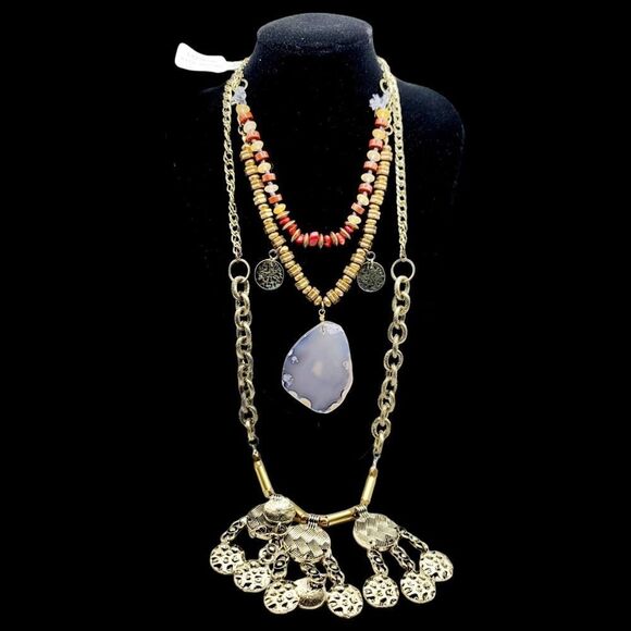 Free People Jewelry - NWT Free people Under The Same Sun Gold Necklace Jewelry Gift
